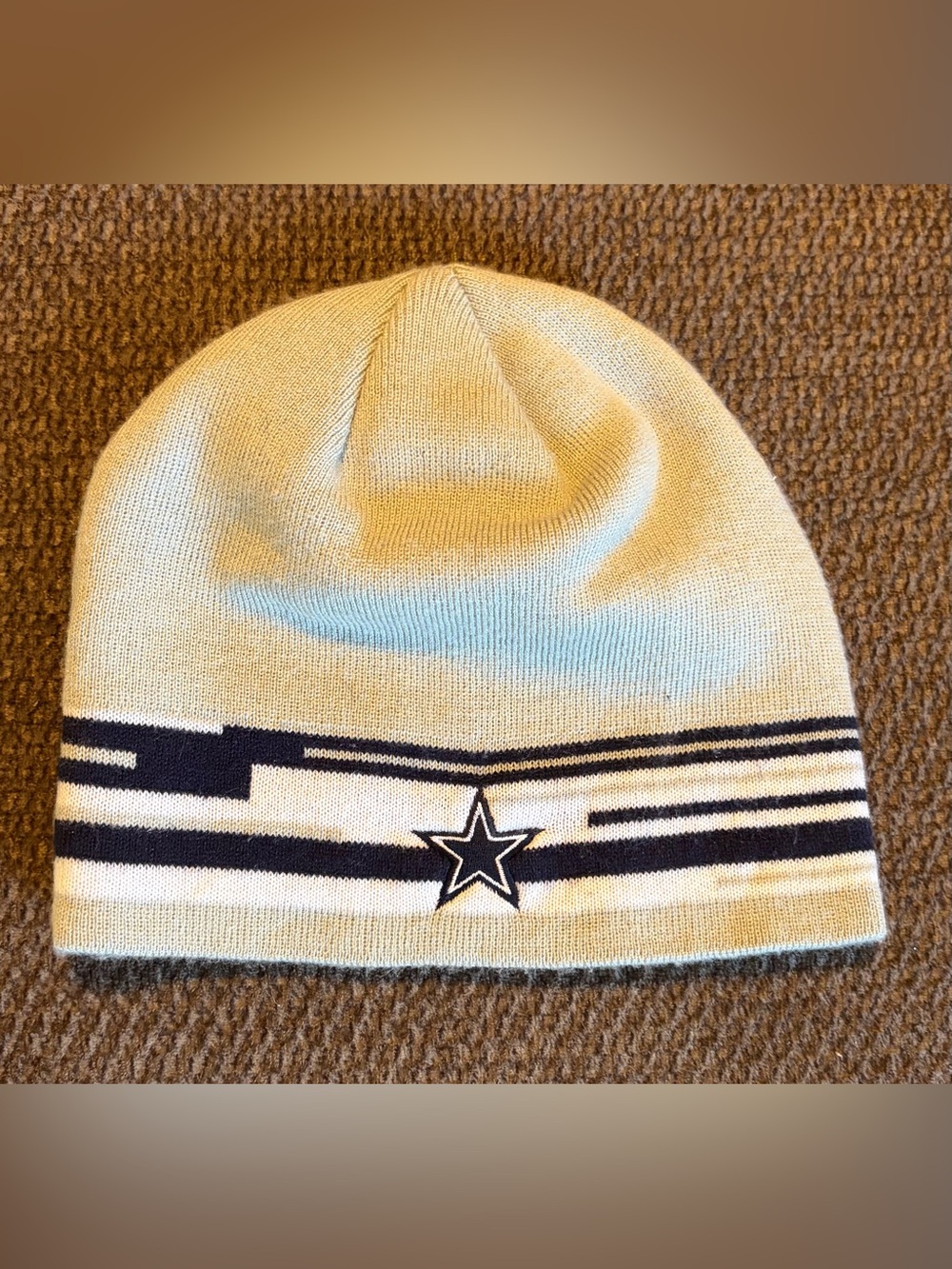 Dallas Cowboys Reebok Retro Vintage Gray Blue Silver Winter Warm Soft Beanie